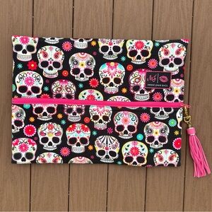 Makeup Junkie Sugar Skull Makeup Bag Large Size *RARE STYLE*